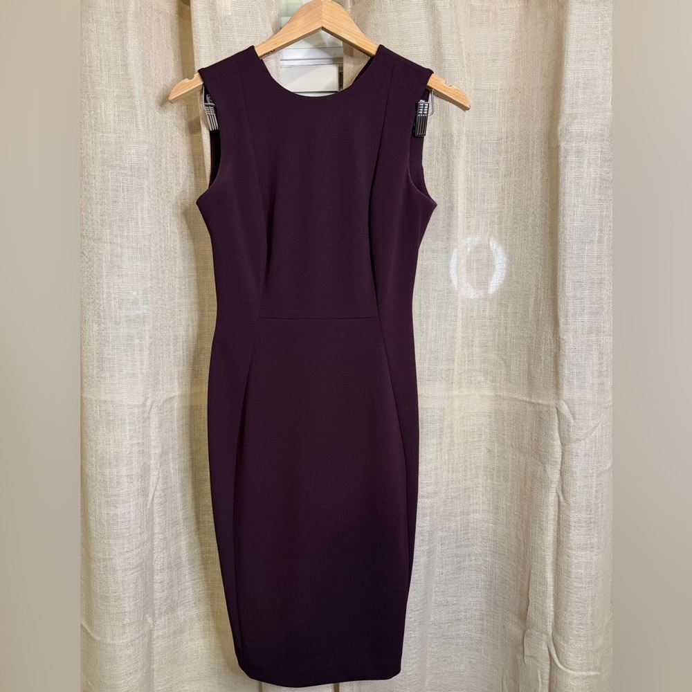 Calvin Klein Deep Purple Midi Dress